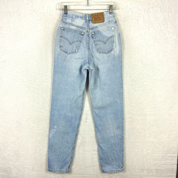 VTG 90s Levis 501 Jeans Women 5 Short (26x29) Button Fly Distressed Faded USA - Picture 4 of 12